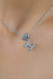 LUXURY LETTERS H INITIAL PENDANT SILVER