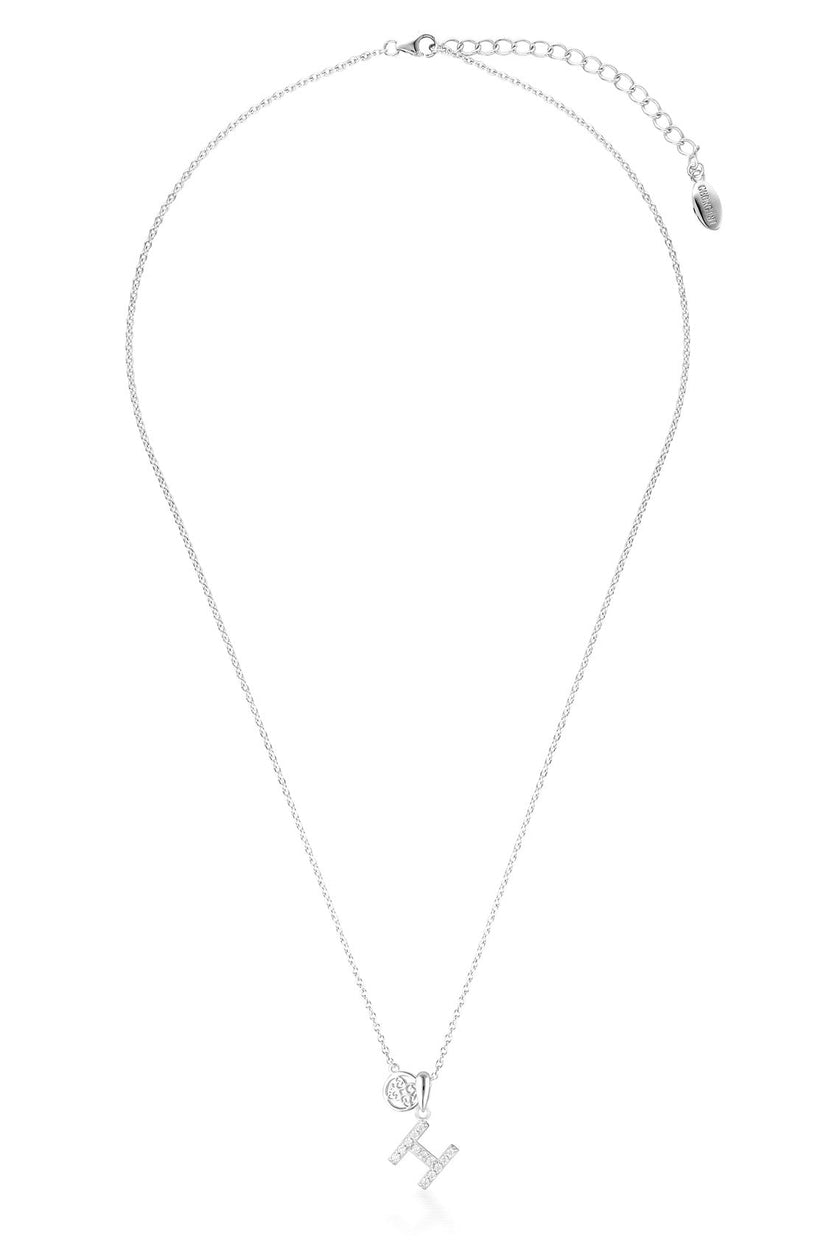 LUXURY LETTERS H INITIAL PENDANT SILVER
