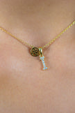 LUXURY LETTERS I INITIAL PENDANT GOLD