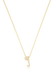 LUXURY LETTERS J INITIAL PENDANT GOLD