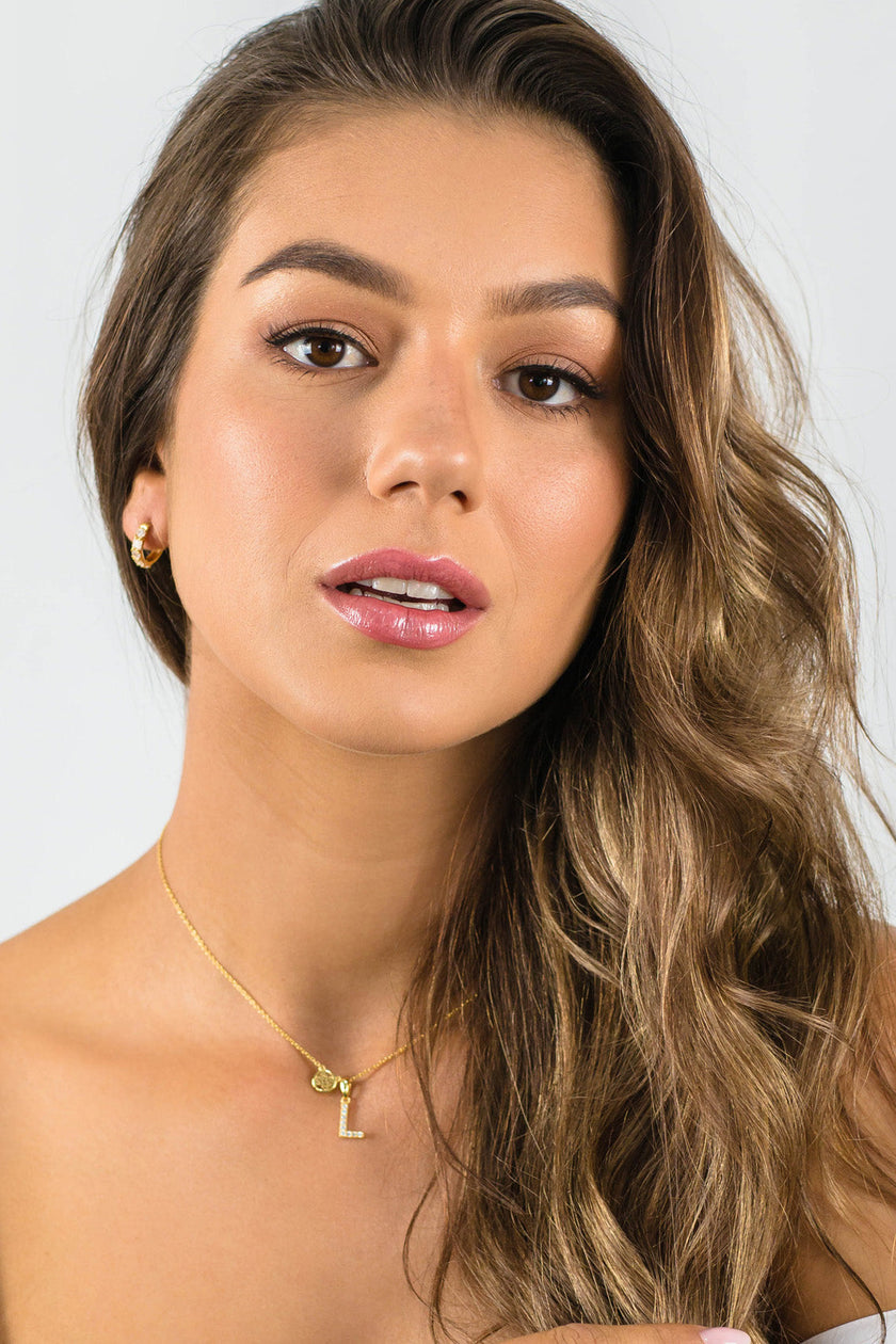 LUXURY LETTERS L INITIAL PENDANT GOLD