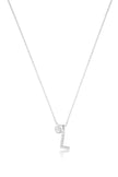 LUXURY LETTERS L INITIAL PENDANT SILVER
