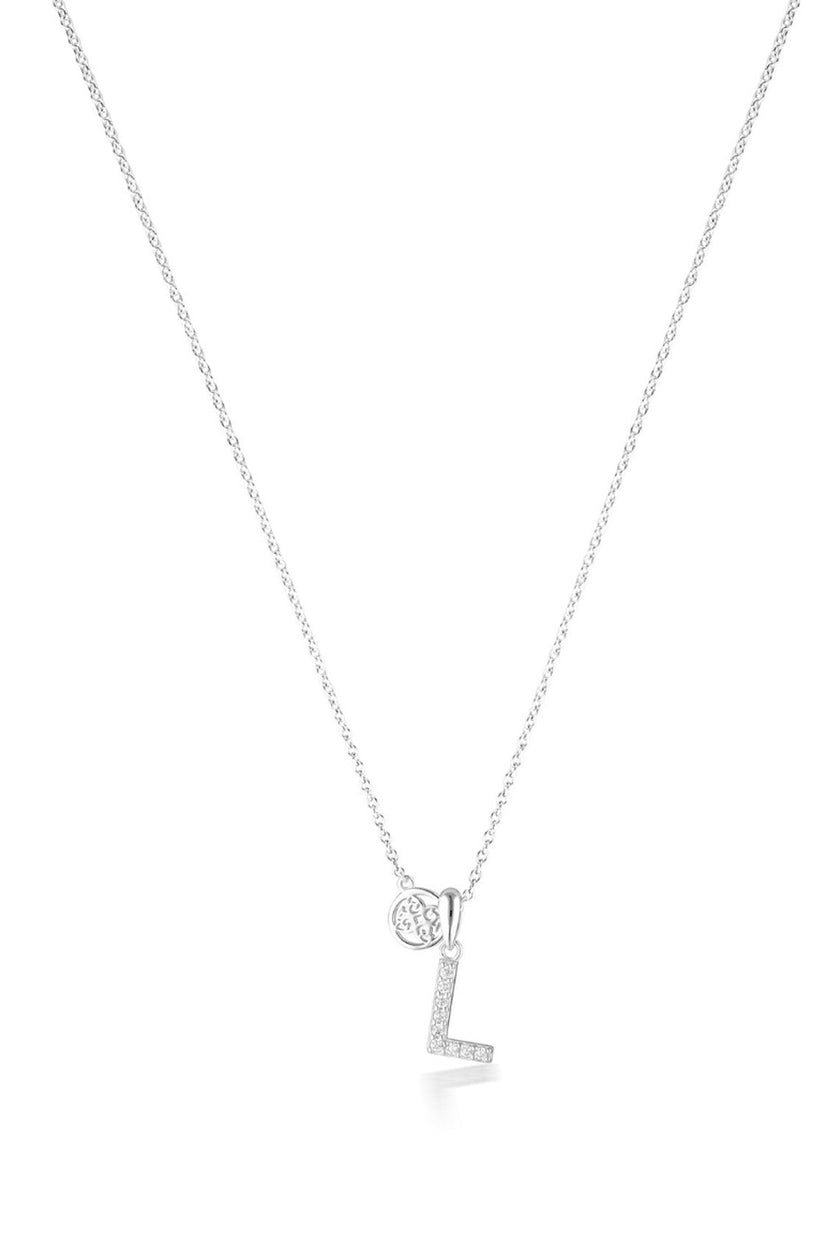 LUXURY LETTERS L INITIAL PENDANT SILVER