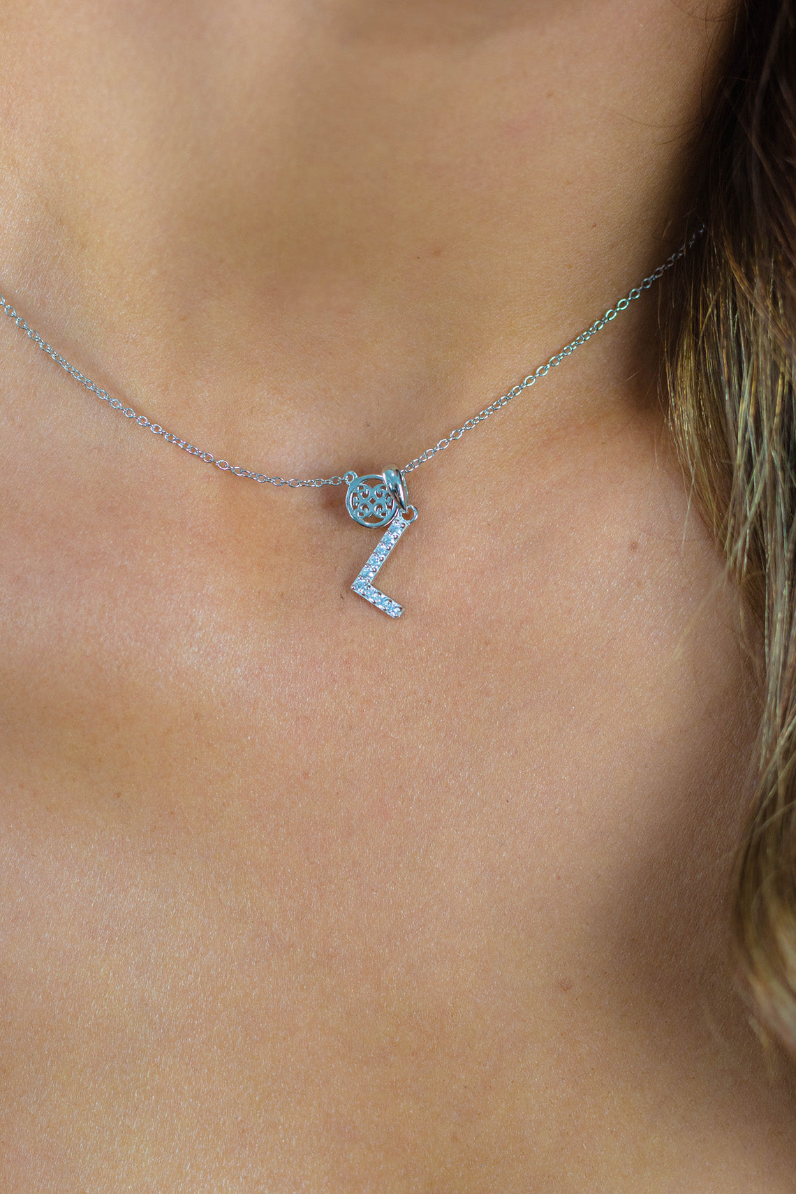 LUXURY LETTERS L INITIAL PENDANT SILVER
