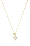LUXURY LETTERS M INITIAL PENDANT GOLD