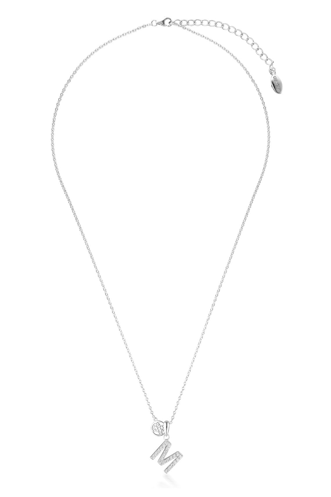 LUXURY LETTERS M INITIAL PENDANT SILVER