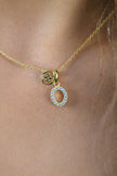 LUXURY LETTERS O INITIAL PENDANT GOLD