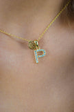 LUXURY LETTERS P INITIAL PENDANT GOLD