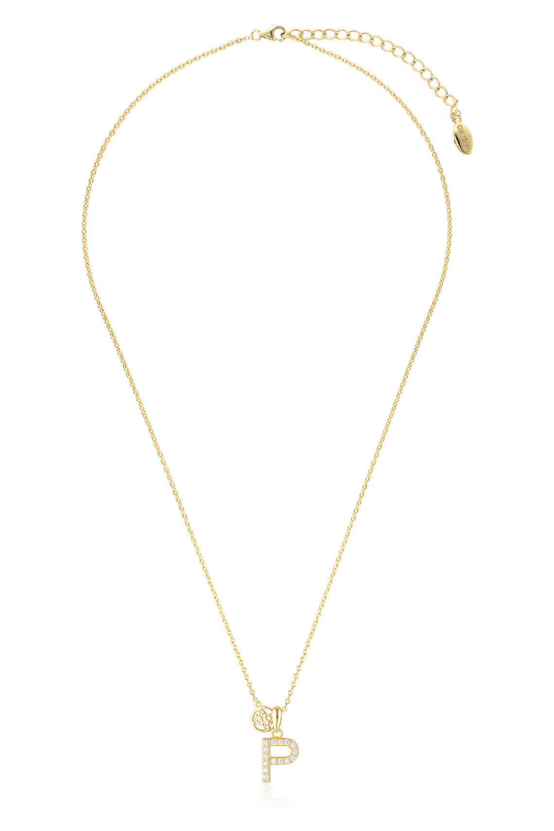 LUXURY LETTERS P INITIAL PENDANT GOLD