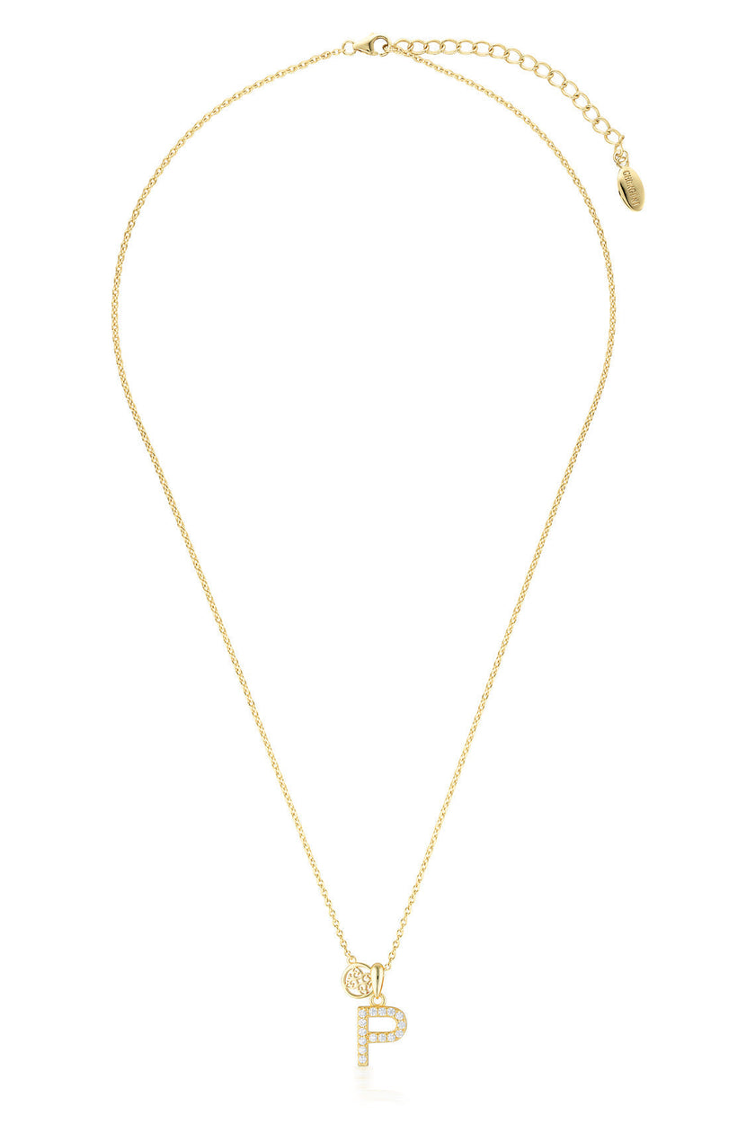 LUXURY LETTERS P INITIAL PENDANT GOLD