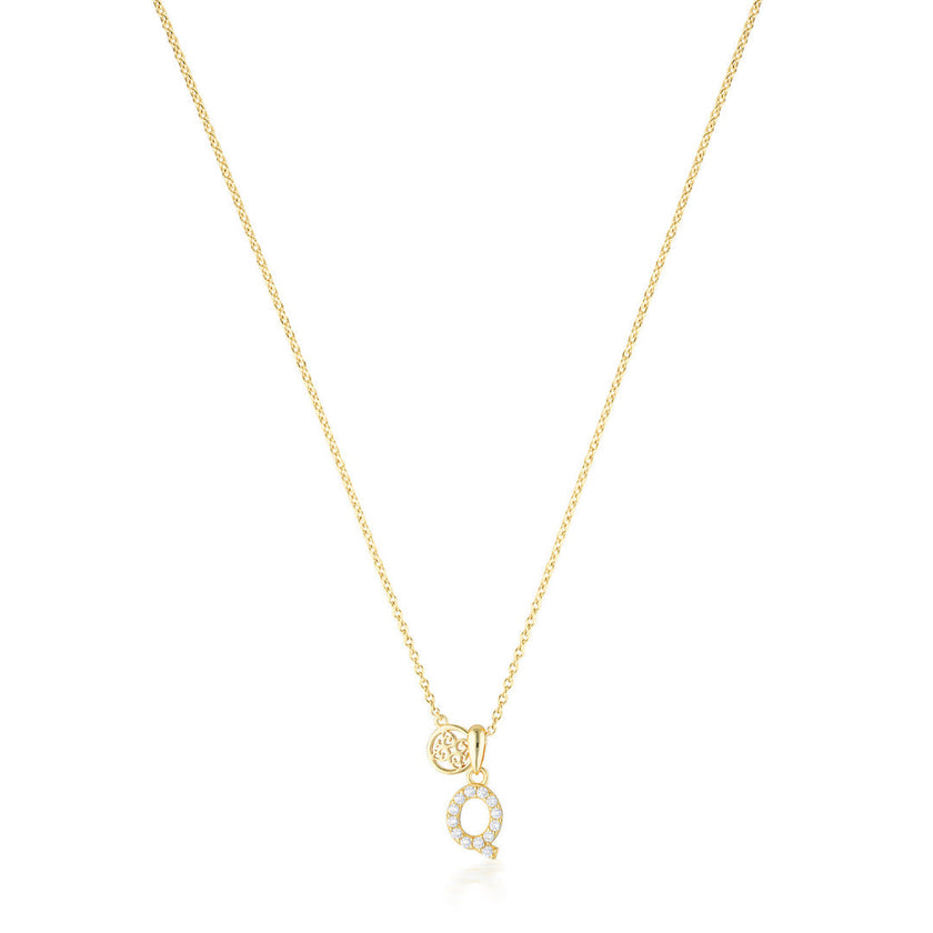 LUXURY LETTERS Q INITIAL PENDANT GOLD