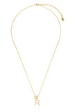 LUXURY LETTERS R INITIAL PENDANT GOLD
