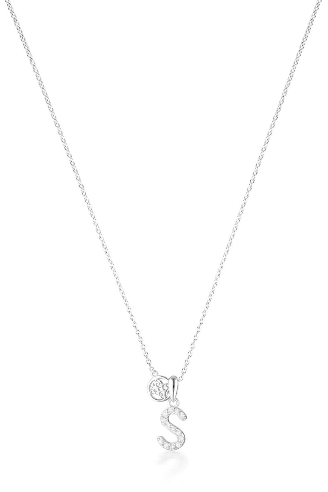 LUXURY LETTERS S INITIAL PENDANT SILVER