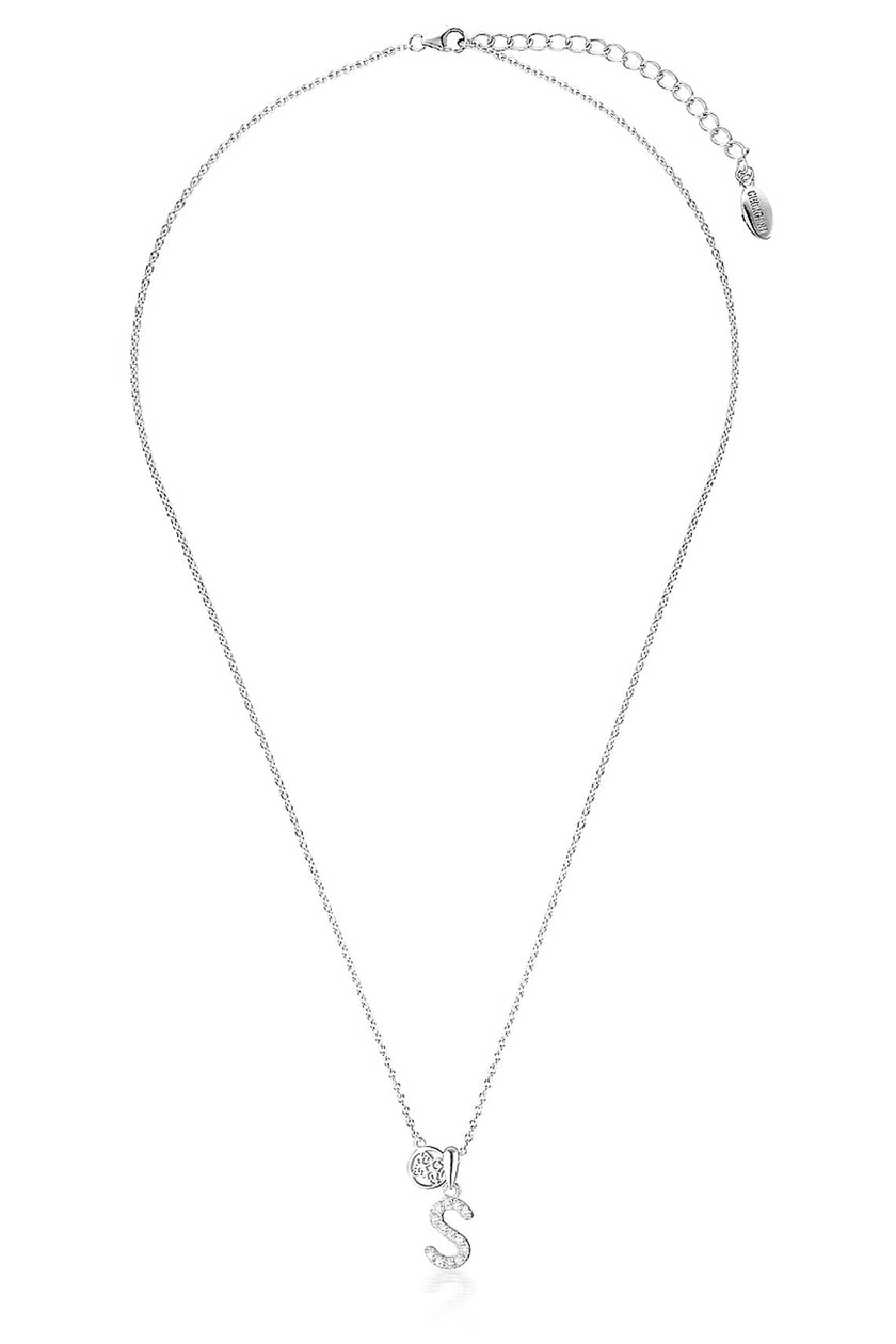 LUXURY LETTERS S INITIAL PENDANT SILVER