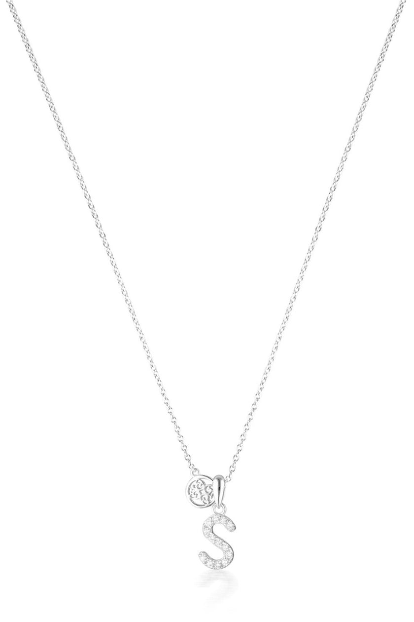 LUXURY LETTERS S INITIAL PENDANT SILVER
