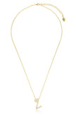 LUXURY LETTERS V INITIAL PENDANT GOLD