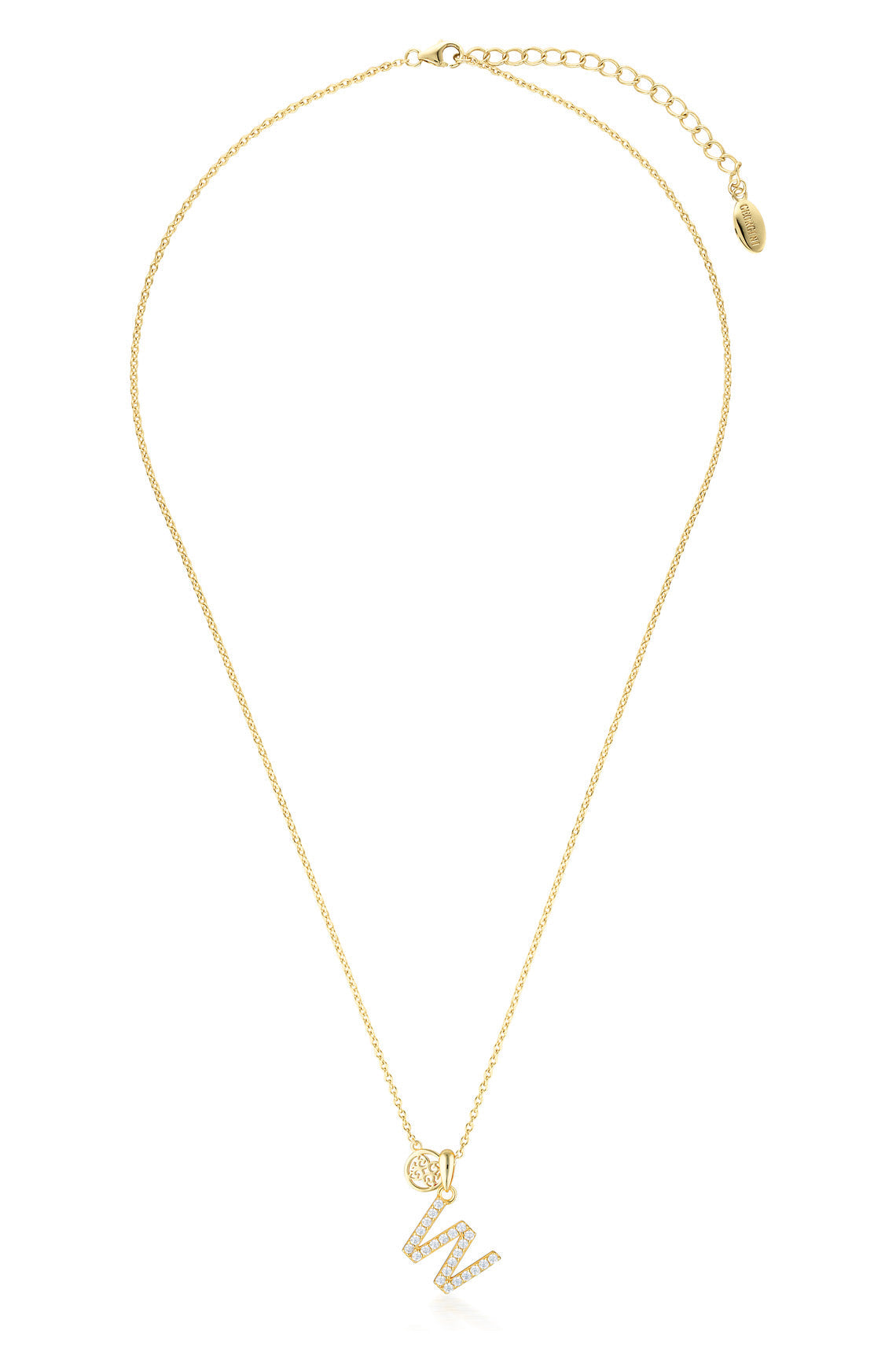 LUXURY LETTERS W INITIAL PENDANT GOLD
