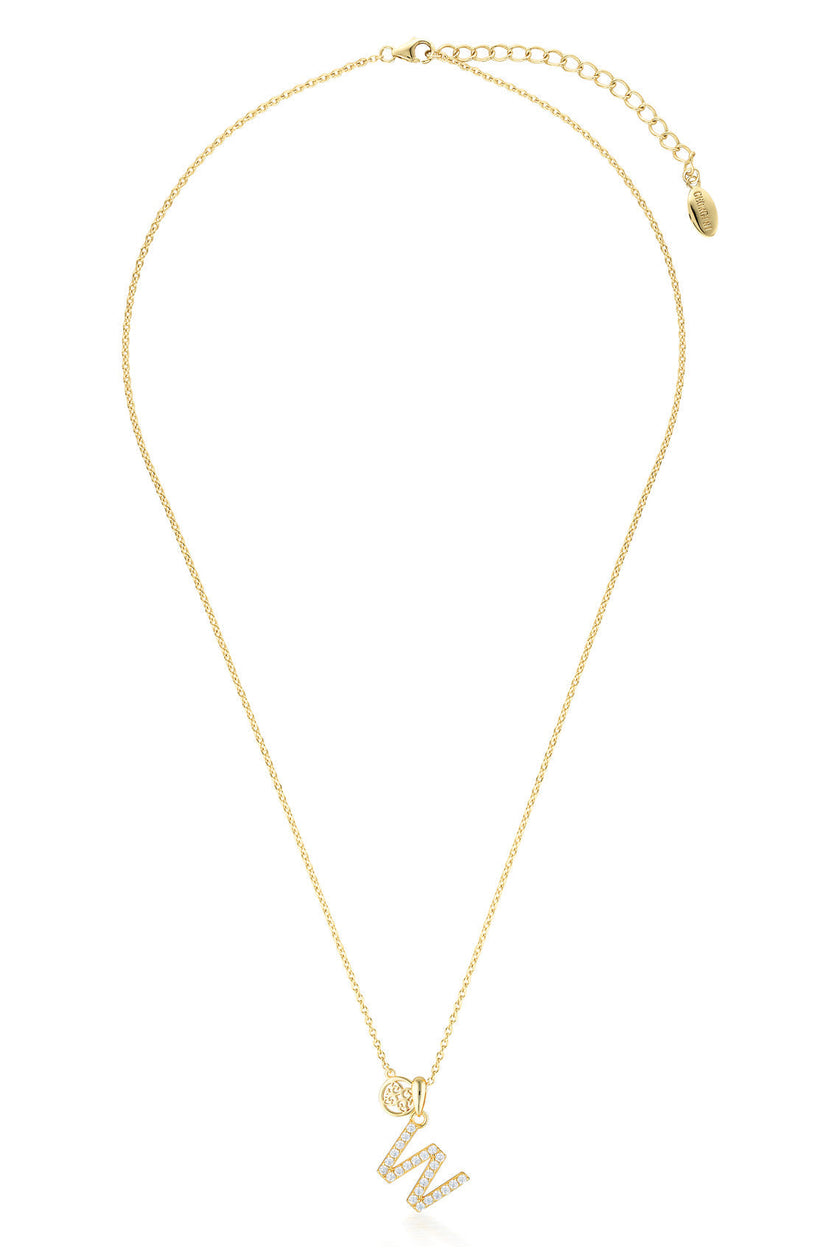 LUXURY LETTERS W INITIAL PENDANT GOLD