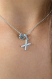 LUXURY LETTERS X INITIAL PENDANT SILVER