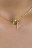 LUXURY LETTERS Y INITIAL PENDANT GOLD