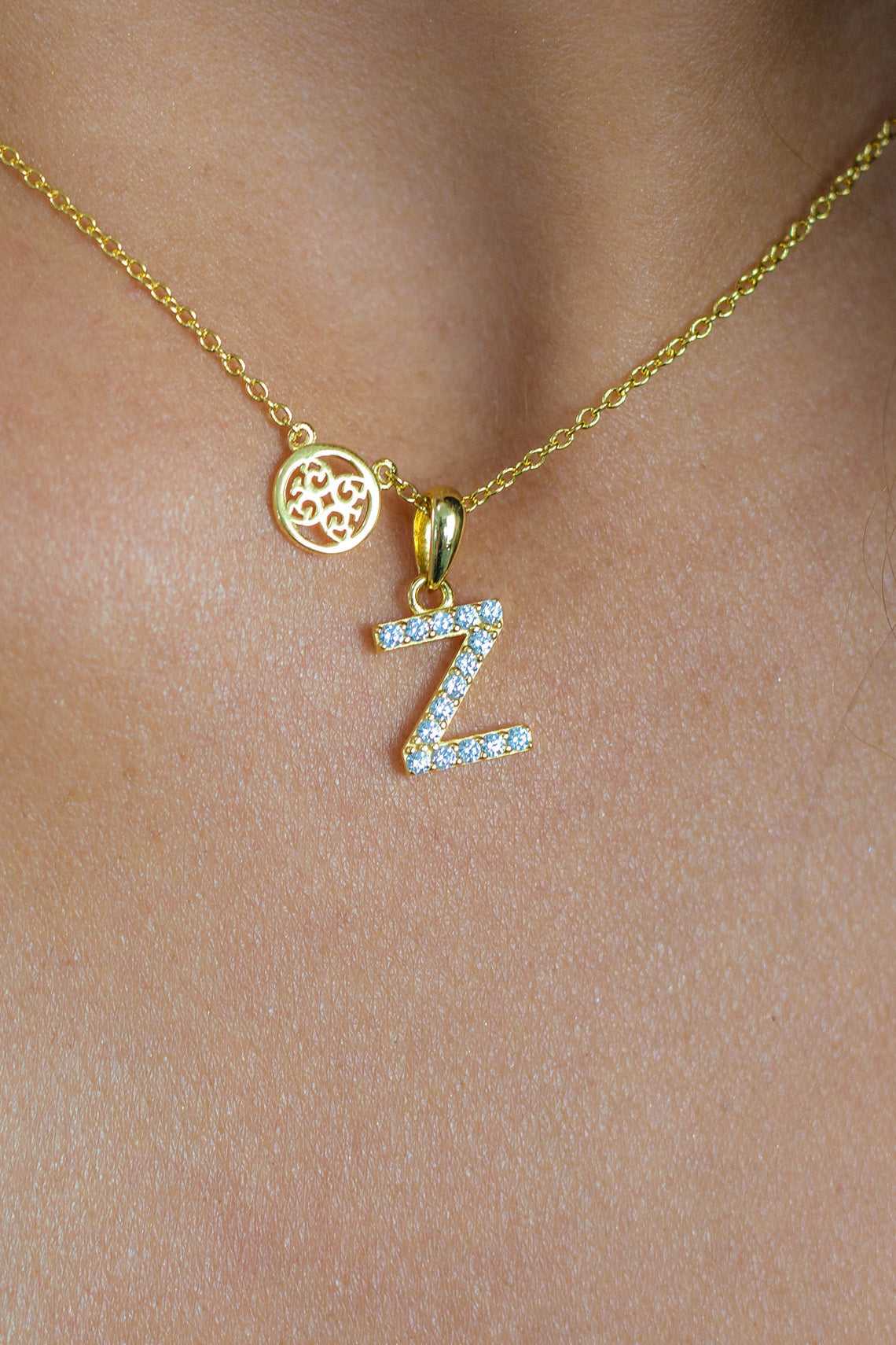LUXURY LETTERS Z INITIAL PENDANT GOLD