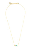 EMERALD ISLE FRESHWATER PEARL NECKLACE IN EMERALD AND GOLD