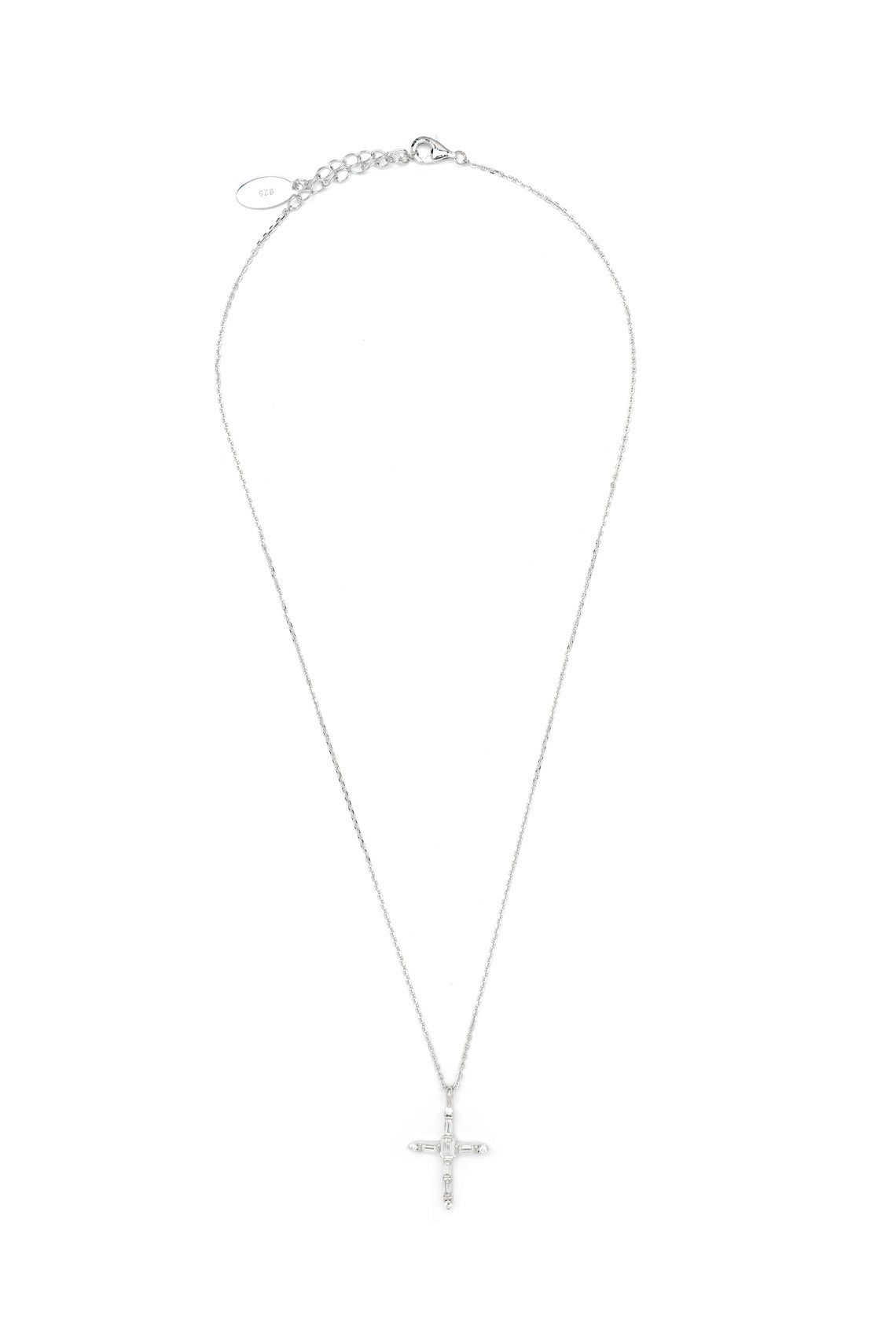 BAGUETTE CROSS SILVER