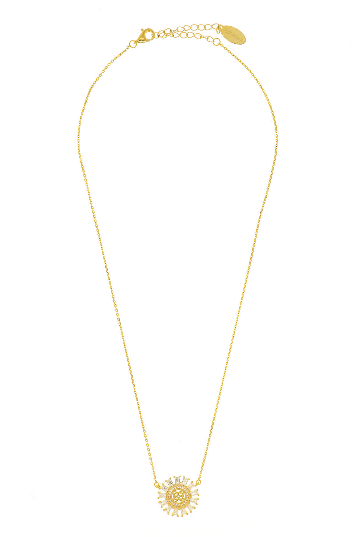 MY ONLY SUNSHINE BAGUETTE PENDANT GOLD
