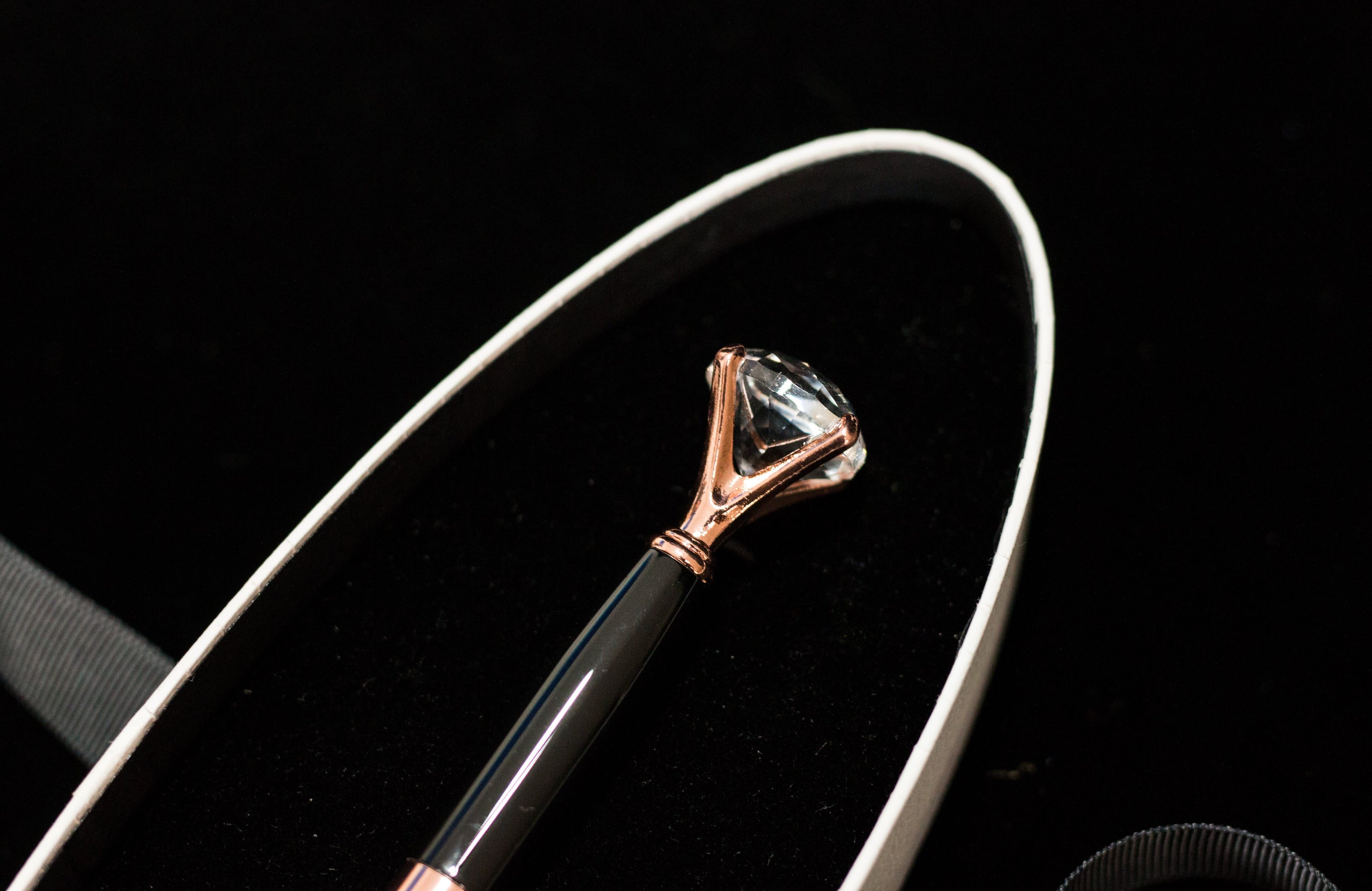 DIAMOND PEN ROSE GOLD / ONYX
