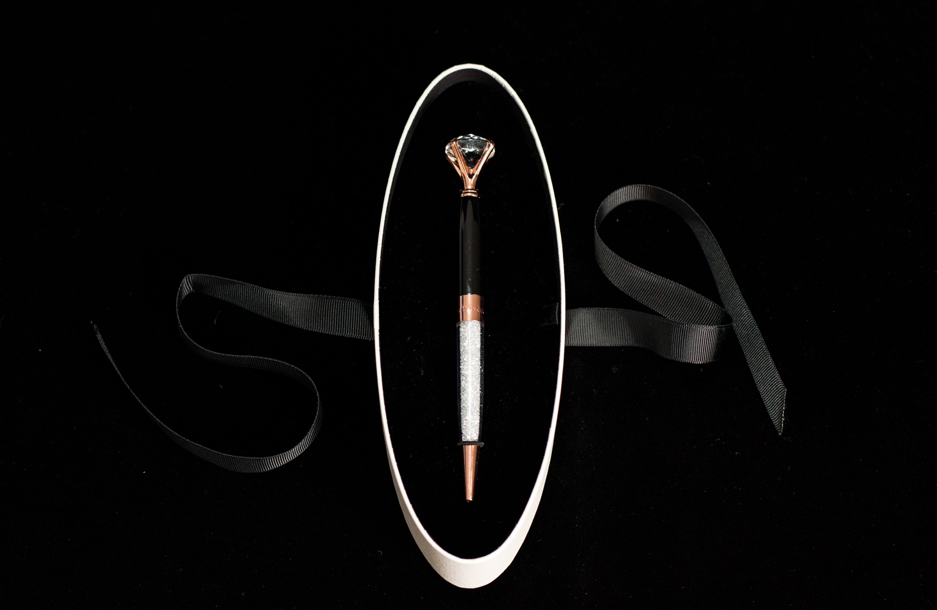 DIAMOND PEN ROSE GOLD / ONYX