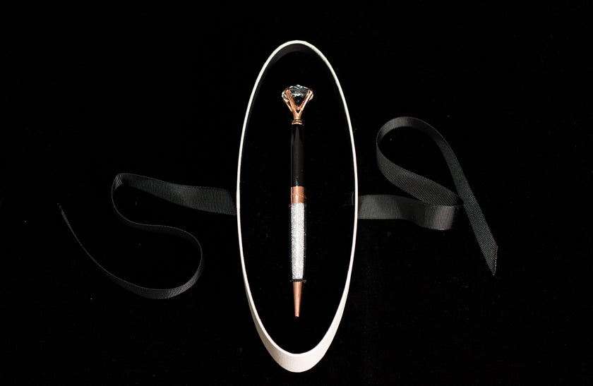 DIAMOND PEN ROSE GOLD / ONYX