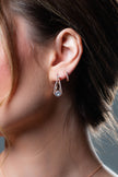 RED CARPET BABY PEARL HOOP ROSE GOLD