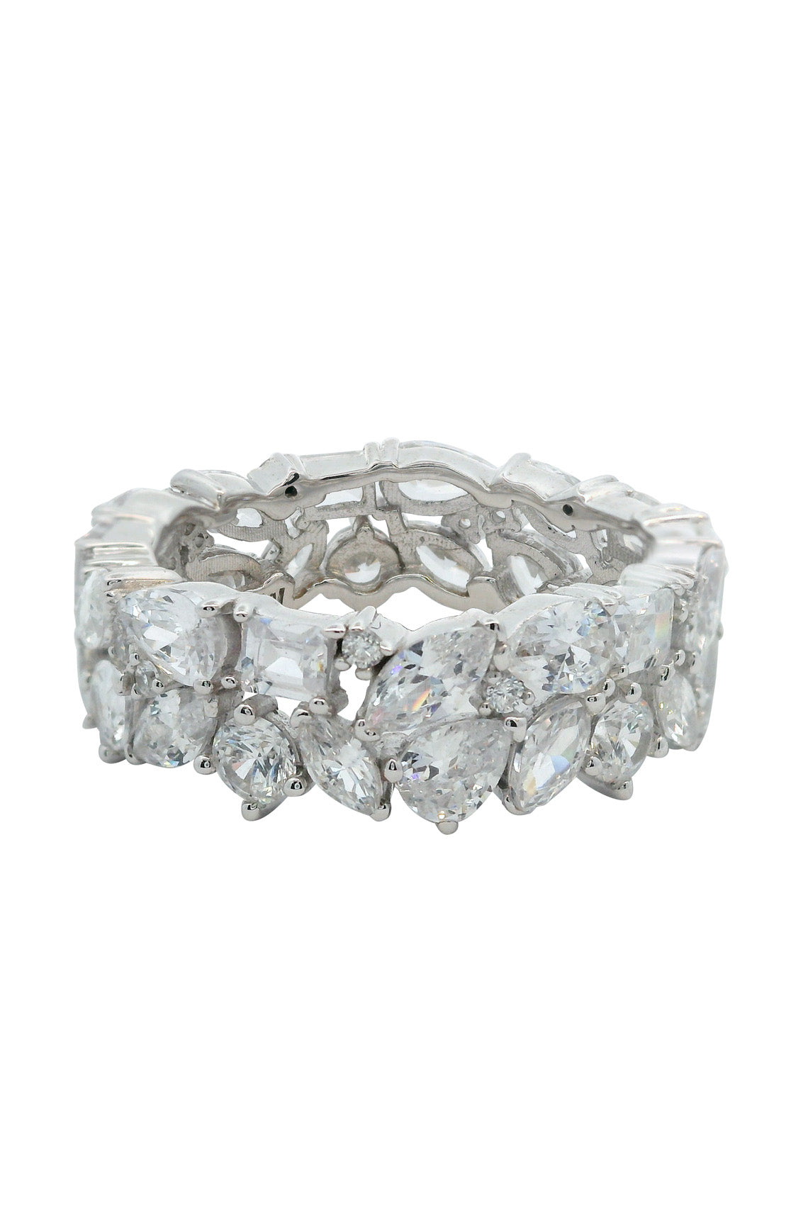 GEORGINI MIDNIGHT VELVET LIMITED EDITION STARLIGHT RING SILVER