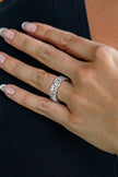 GEORGINI MIDNIGHT VELVET LIMITED EDITION STARLIGHT RING SILVER
