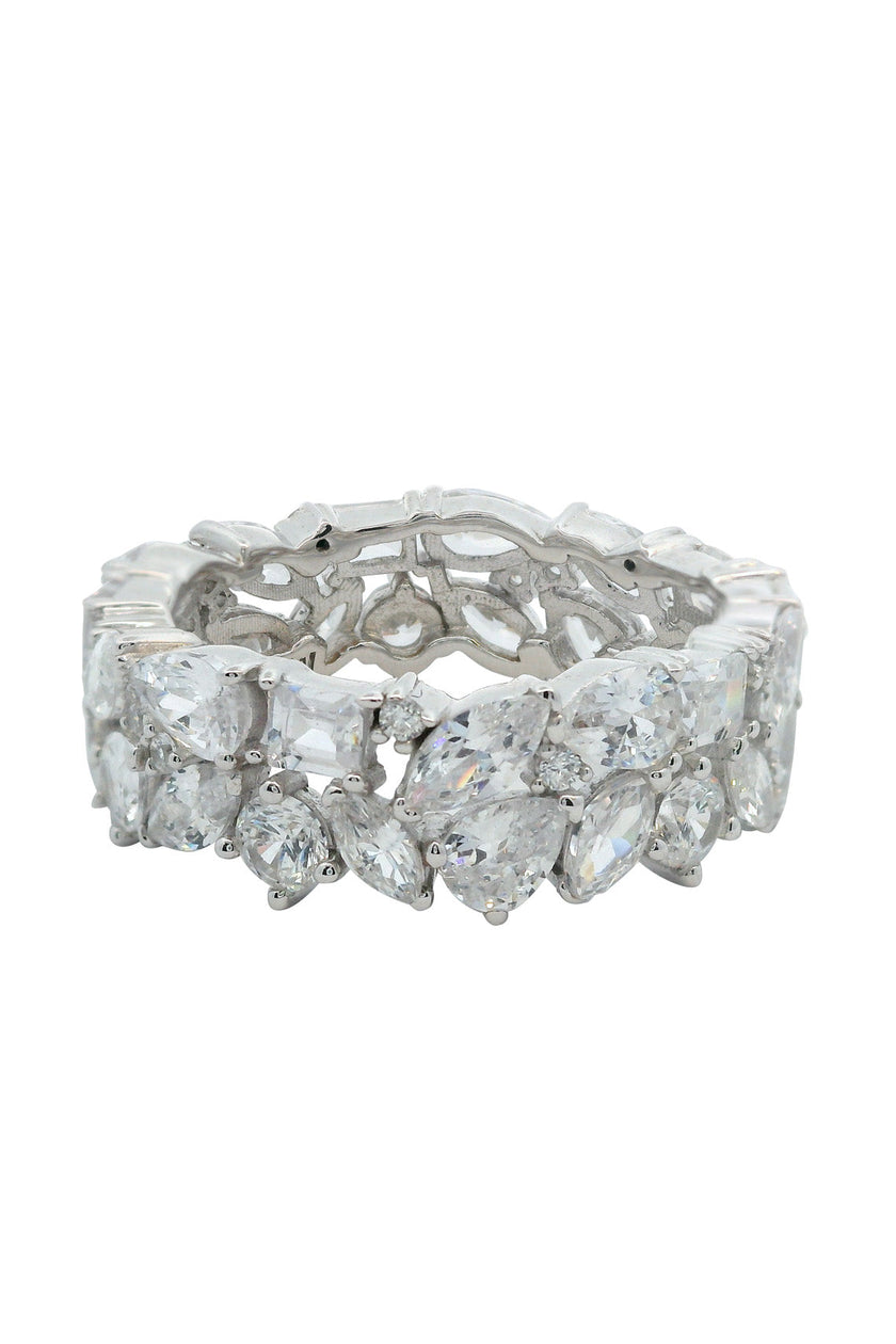 GEORGINI MIDNIGHT VELVET LIMITED EDITION STARLIGHT RING SILVER