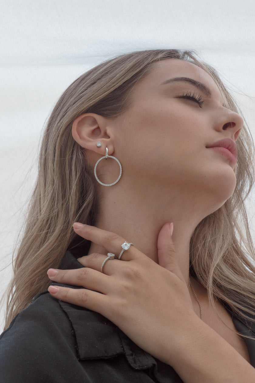 MONACO SILVER STUDS
