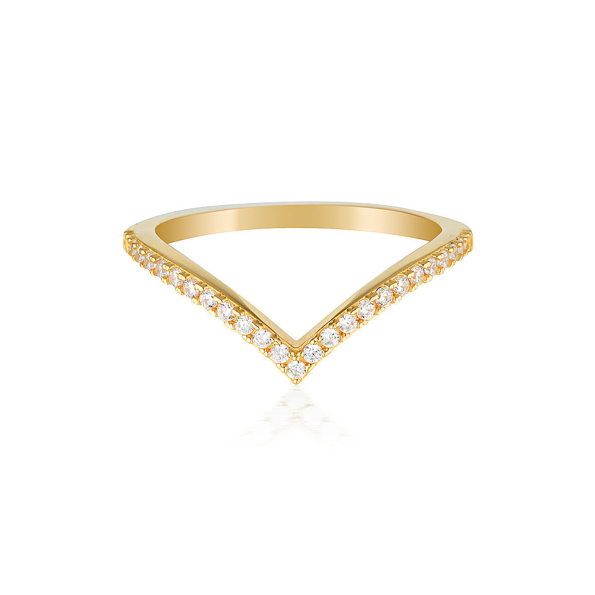 ROCK STAR V RING GOLD