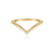 ROCK STAR V RING GOLD