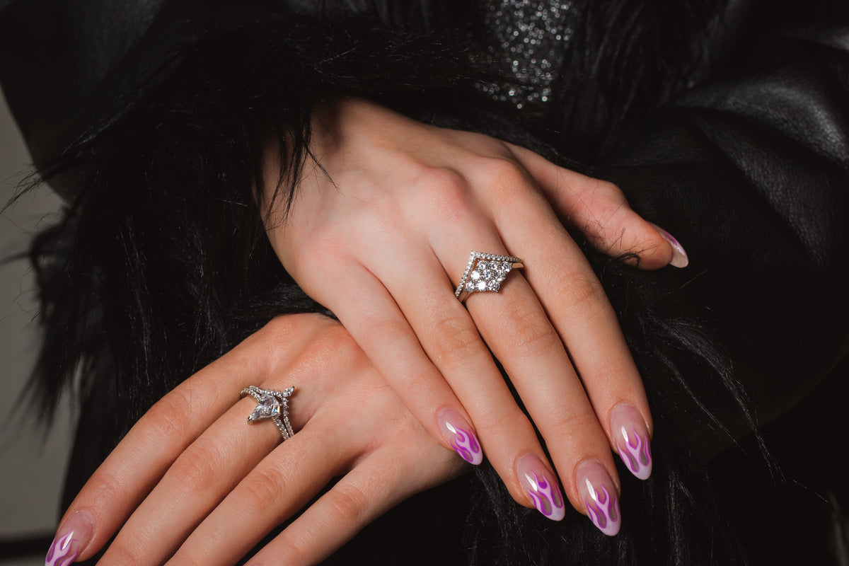 ROCK STAR SHIELD RING SILVER