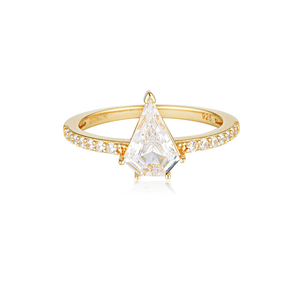 ROCK STAR SHIELD GOLD RING