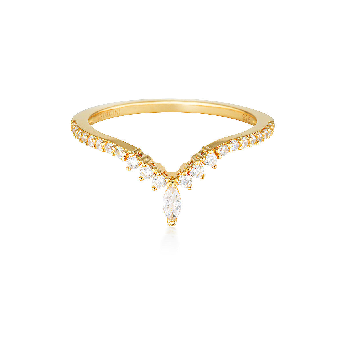ROCK STAR TIARA GOLD RING