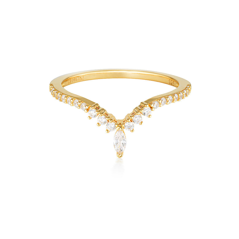 ROCK STAR TIARA GOLD RING