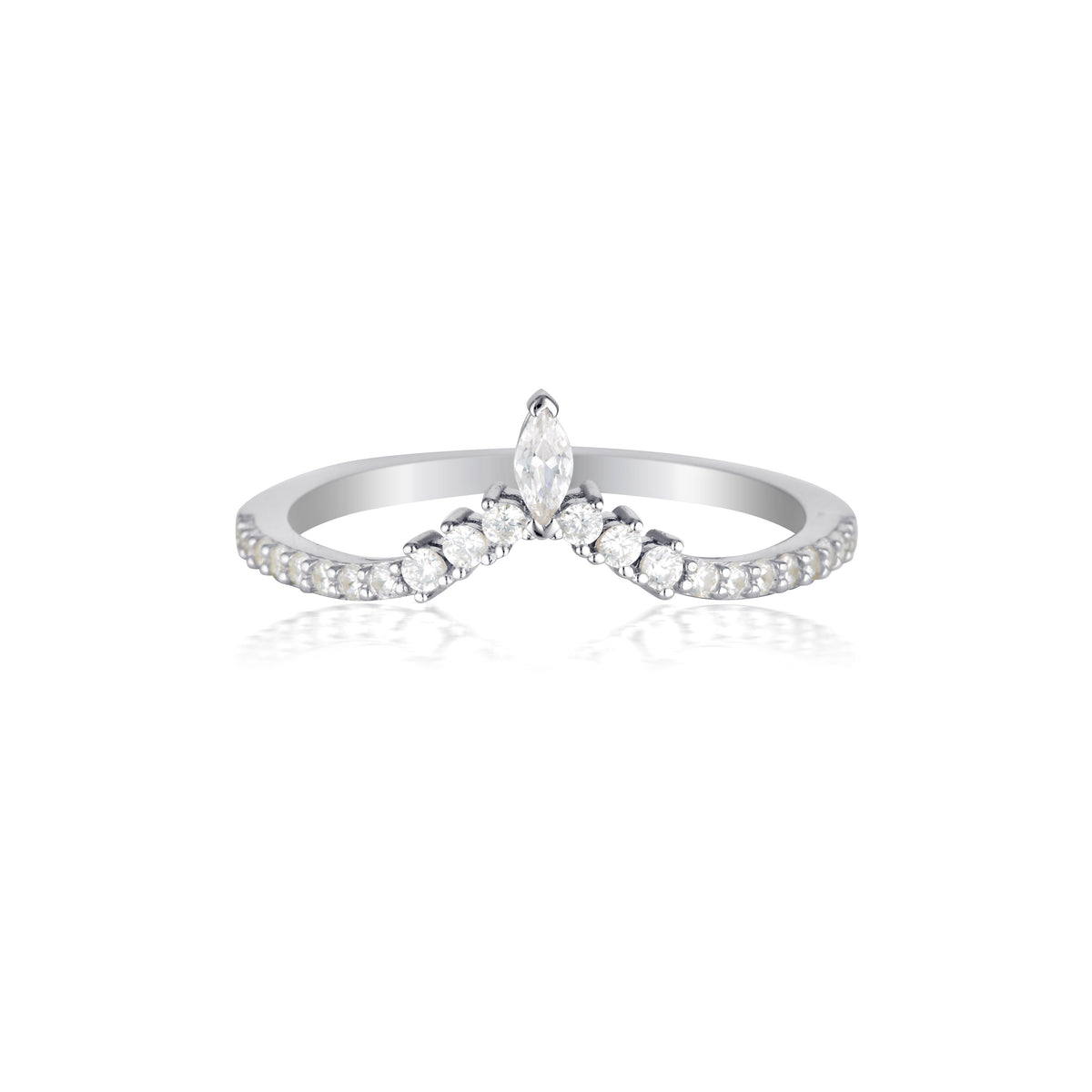 ROCK STAR TIARA SILVER RING
