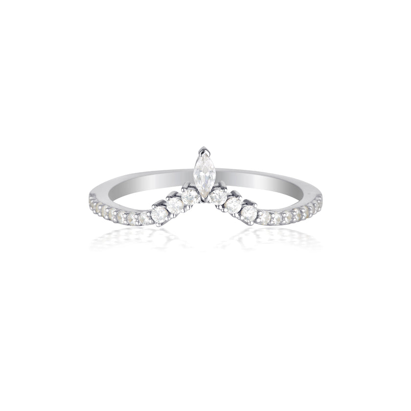 ROCK STAR TIARA SILVER RING