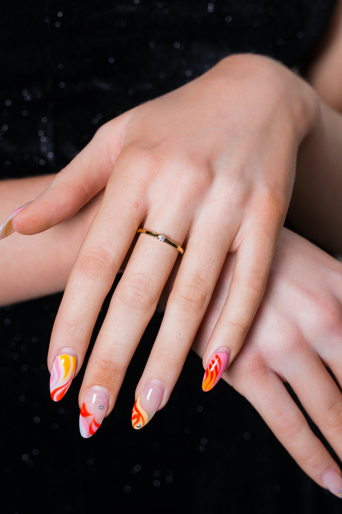 SUMMER SORBET MINI MARHSMALLOW RING GOLD