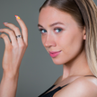 SUMMER SORBET MINI MARSHMALLOW RING GREEN SILVER