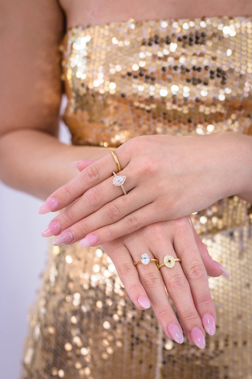 A CHRISTMAS JOURNEY FOLLOW THE STAR RING GOLD
