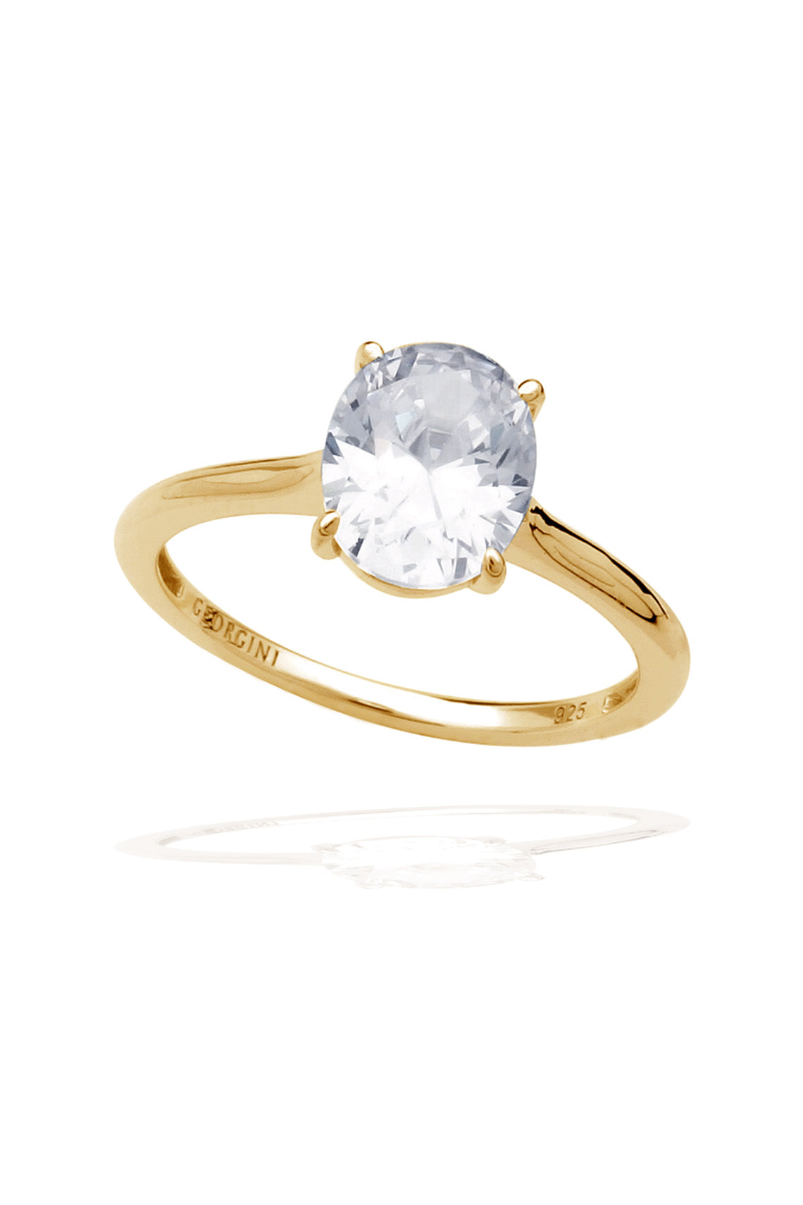 A CHRISTMAS JOURNEY ELLIPSE SOLITAIRE GOLD