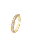GODDESS PAVE RING GOLD