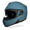 Daytona Glide Modular Motorcycle Helmet - DOT & ECE Approved, Bluetooth Ready, Dual Visor, Men/Women/Youth- Shark Blu